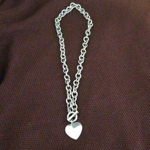 Lia Sophia silver heart necklace
